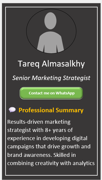 Light Black with White Margin Line CV Template (Mobile + Desktop Versions)